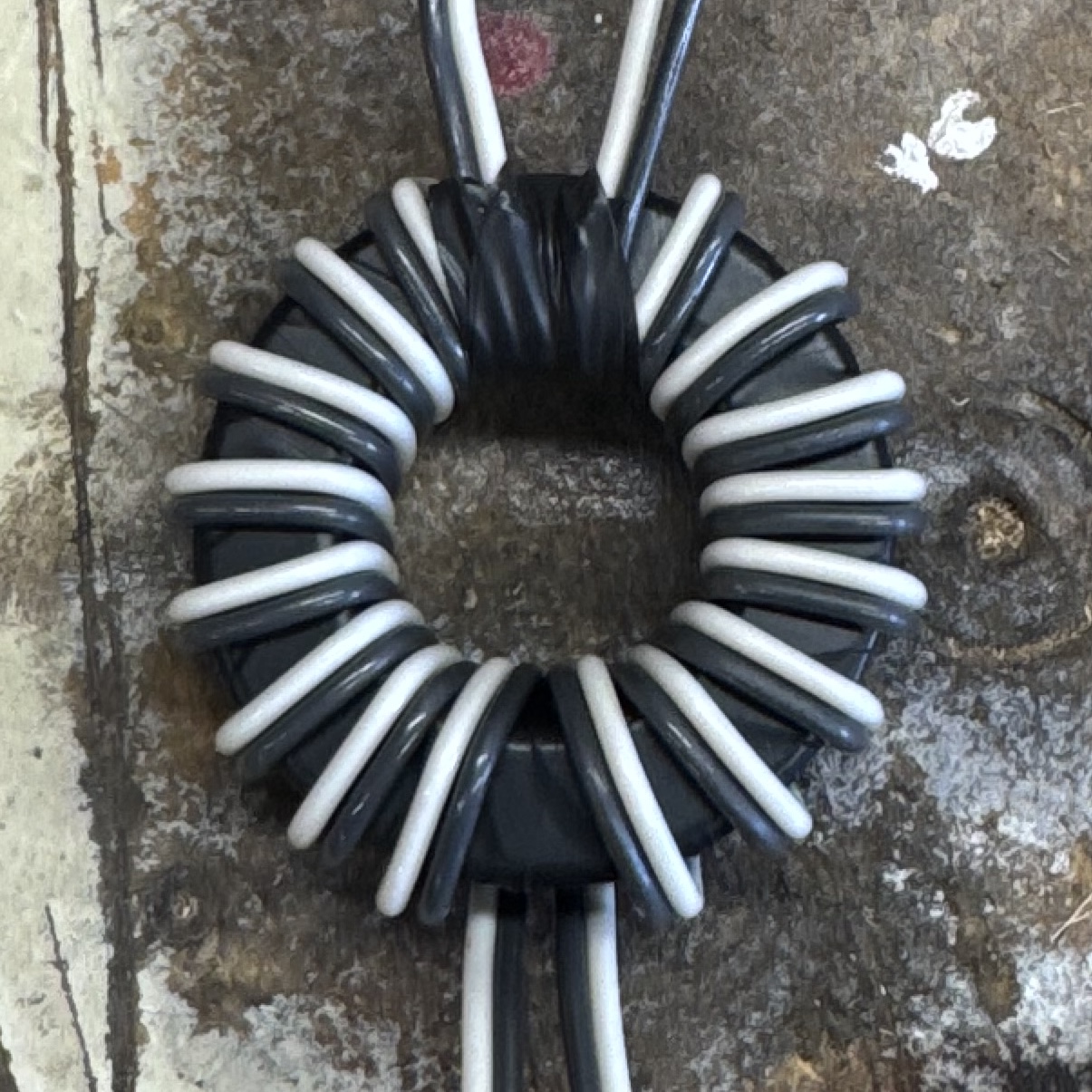 Detailed view of the toroid assembly